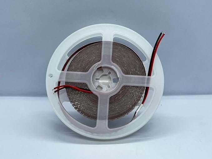 بكرة شريط اضاءة LED مرنة، 5 متر، 240 مصباح، 12 فولت، دودة، مع تثبيت خلفي لاصق (دود)
