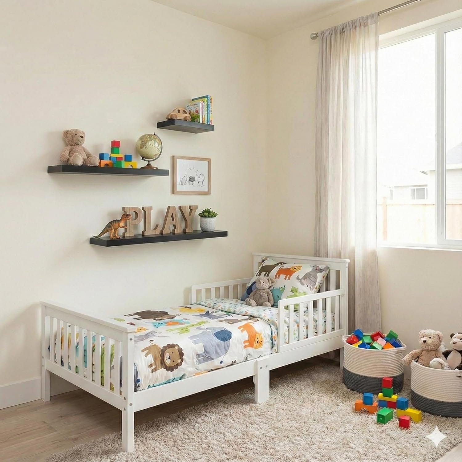 رفوف حائط خشبية MDF، تصميم عصري، مقاومة للماء والخدوش ، 3 قطع ، مقاس 15x20 , 15x40 , 15x60 , مع مستلزمات التثبيت , متعدد الاستخدامات , لغرف النوم والمكتب وغرف الاطفال والمطبخ... - صورة 2