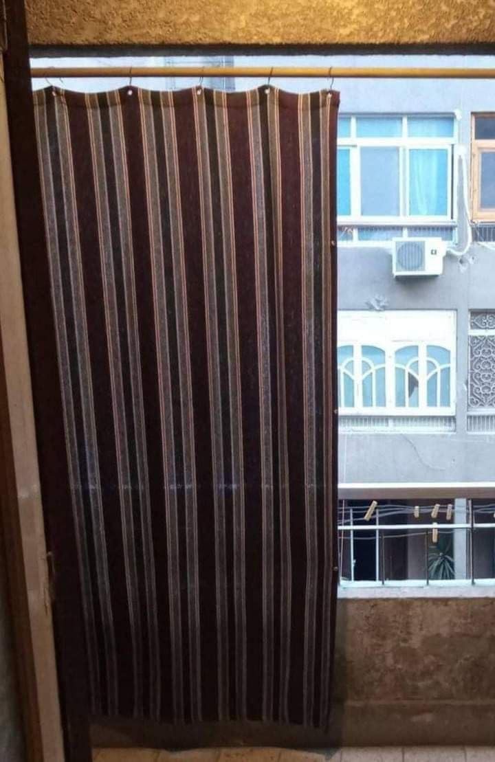 ستارة بلكونة قطن مقاس 140×250 سم – تصميم عملي للخصوصية والحماية من الشمس – مناسبة للاستخدام اليومي S - صورة 11