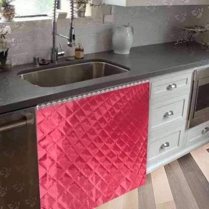 ستارة كابونتيه جميلة لحوض ودواليب المطبخ - (لون بيج) - صورة 6