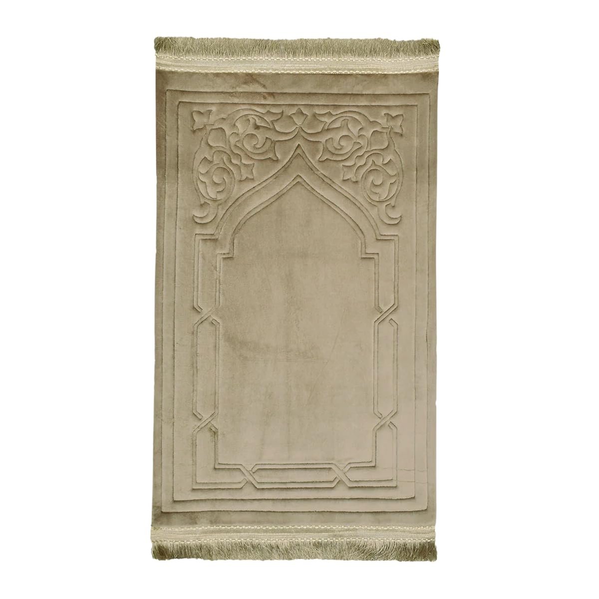 سجادة صلاة مبطنة بتصميم محراب من مورانو مقاس 65 × 1.10 م كحلي - صورة 10