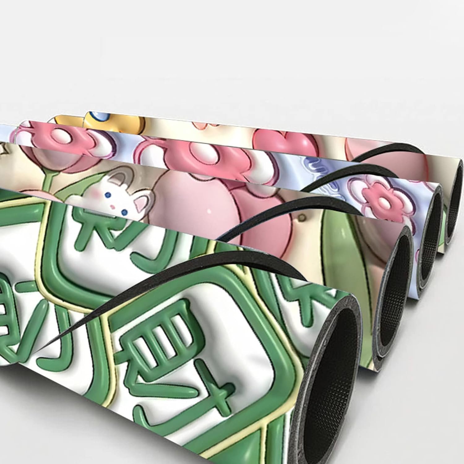 دواسة حمام بتصميم كرتوني، وهمي ثلاثي الأبعاد، ناعمة ولطيفة مصنوعة من التراب الدياتومي، مضادة للانزلاق، ماصة، سريعة الجفاف زكيم، لون J مقاس 40× 60 سم، أكريليك، متعدد الألوان - صورة 10