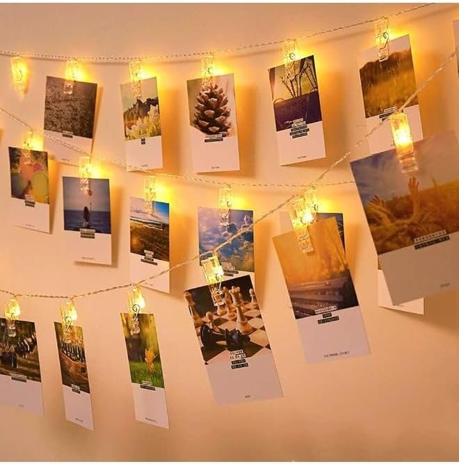 SHOP LED decorative clip for hanging photos, warm glow, suitable for bedrooms, events, birthdays | Chandelier Shop