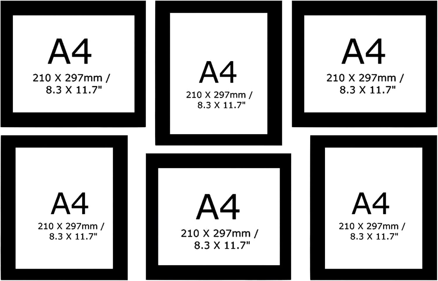براويز صور حائط ديكور مودرن عدد 6 أبيض( مقاس 20x30 سم A4) (ابيض) - صورة 8