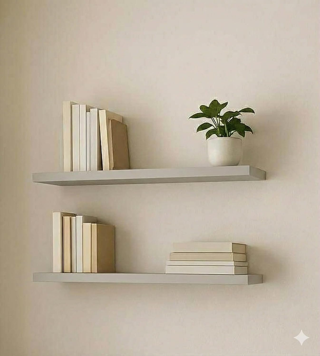 رفوف حائط خشبية MDF، تصميم عصري، مقاومة للماء والخدوش، 50×15 سم، قطعتين ، مع مستلزمات التثبيت، للمطبخ وغرف النوم والمكتب (أسود)