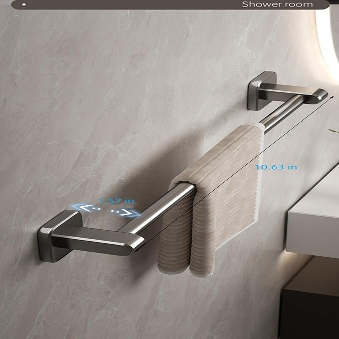 رف فوط من الألومنيوم بتصميم الفضاء (قضبان فوط 1P-30)