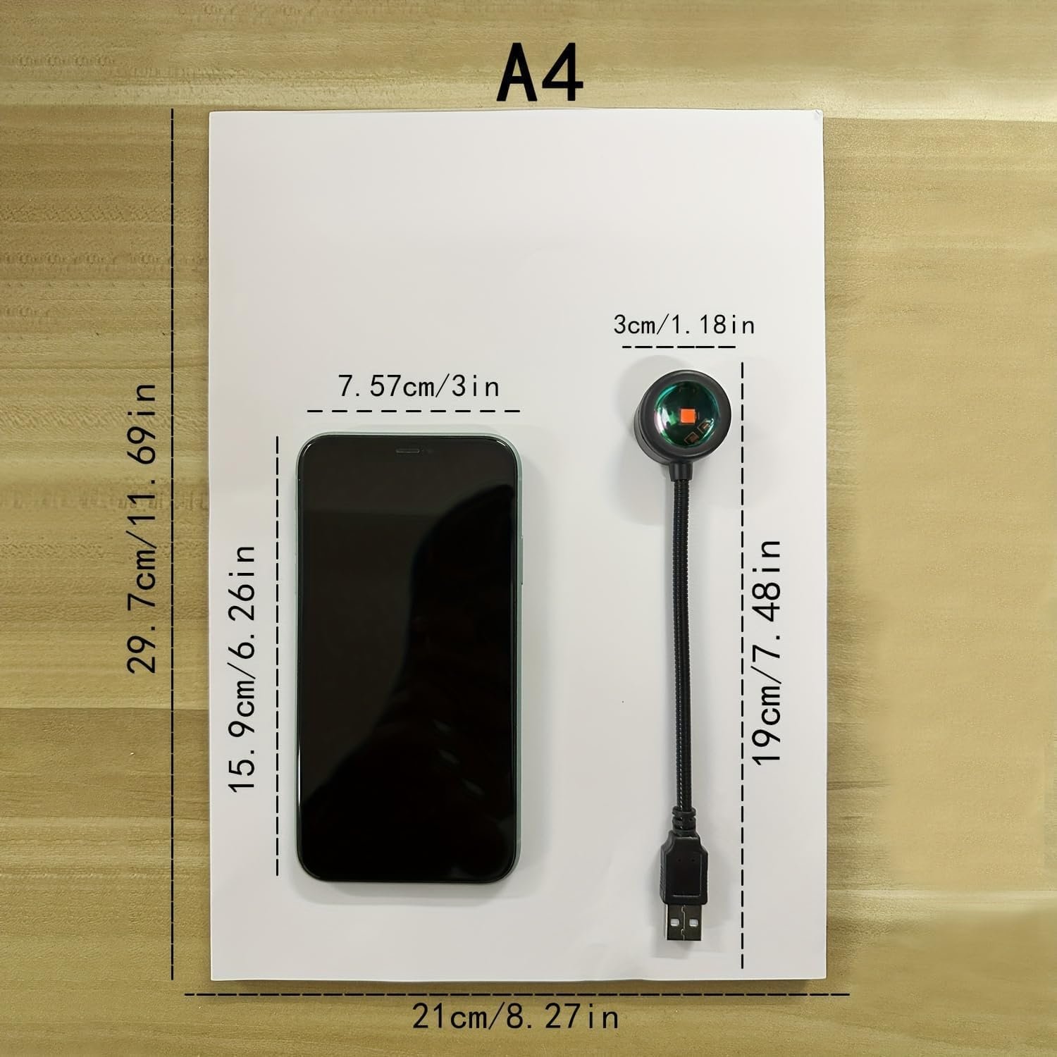 مصباح الغروب الذكي Mini USB - إضاءة الاحترافية - وناسة ديكور مودرن برقبة مرنة 360 درجة - ابجورة ألوان الغروب وقوس قزح - إضاءة ليلية للتصوير والديكور - صورة 5