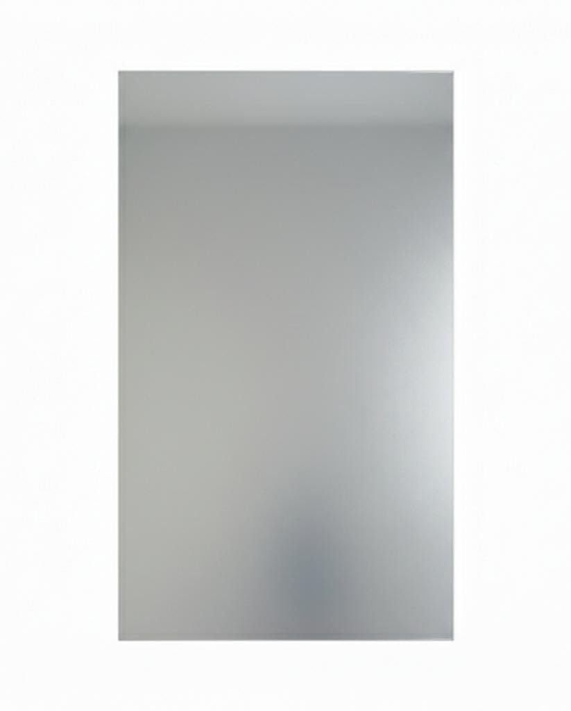 ملصق حائط مراة مستطيل بدون اطار من سبيس شوب مقاس 30 × 40 سم، ملصق اكريليك عاكس ذاتي اللصق، مراة فضية سهلة التركيب