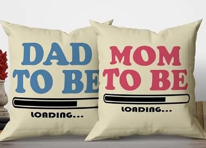 أغطية مخدات زينة بتصميم عبارة «MOM DAD To Be Gender Reveal» باقتباسات ملهمة لديكور المنزل وأثاث الفناء والكنبة والفراش مقاس 40 × 40