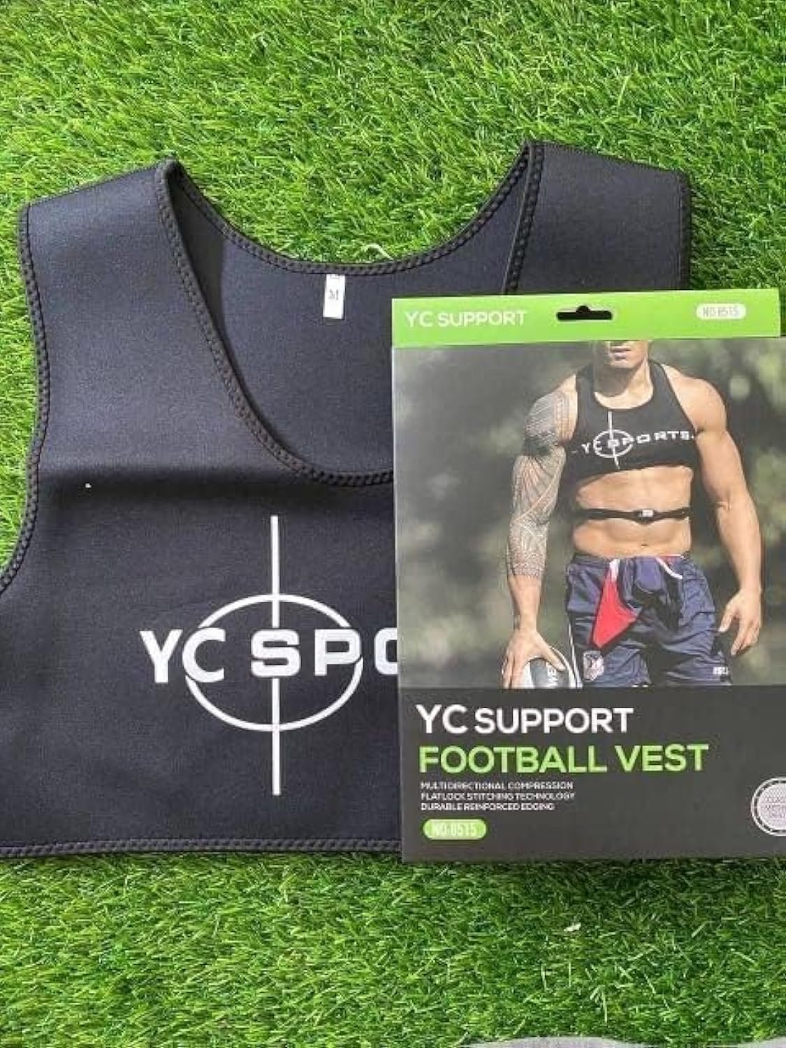 YC FOOTBALL VEST Nebulin Men Sports Bra