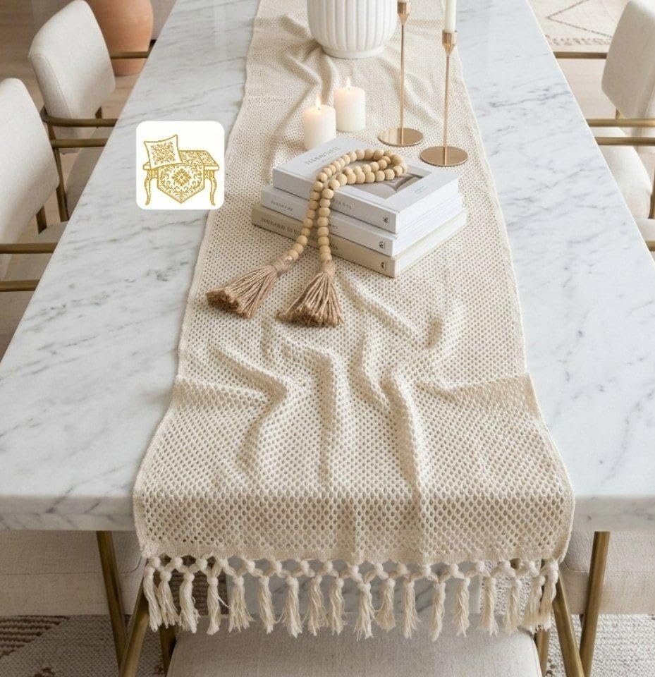 Generic Table Runner for Dining Room or TV Stand, Multi-Purpose, 120x45 cm, .ms - صورة 3