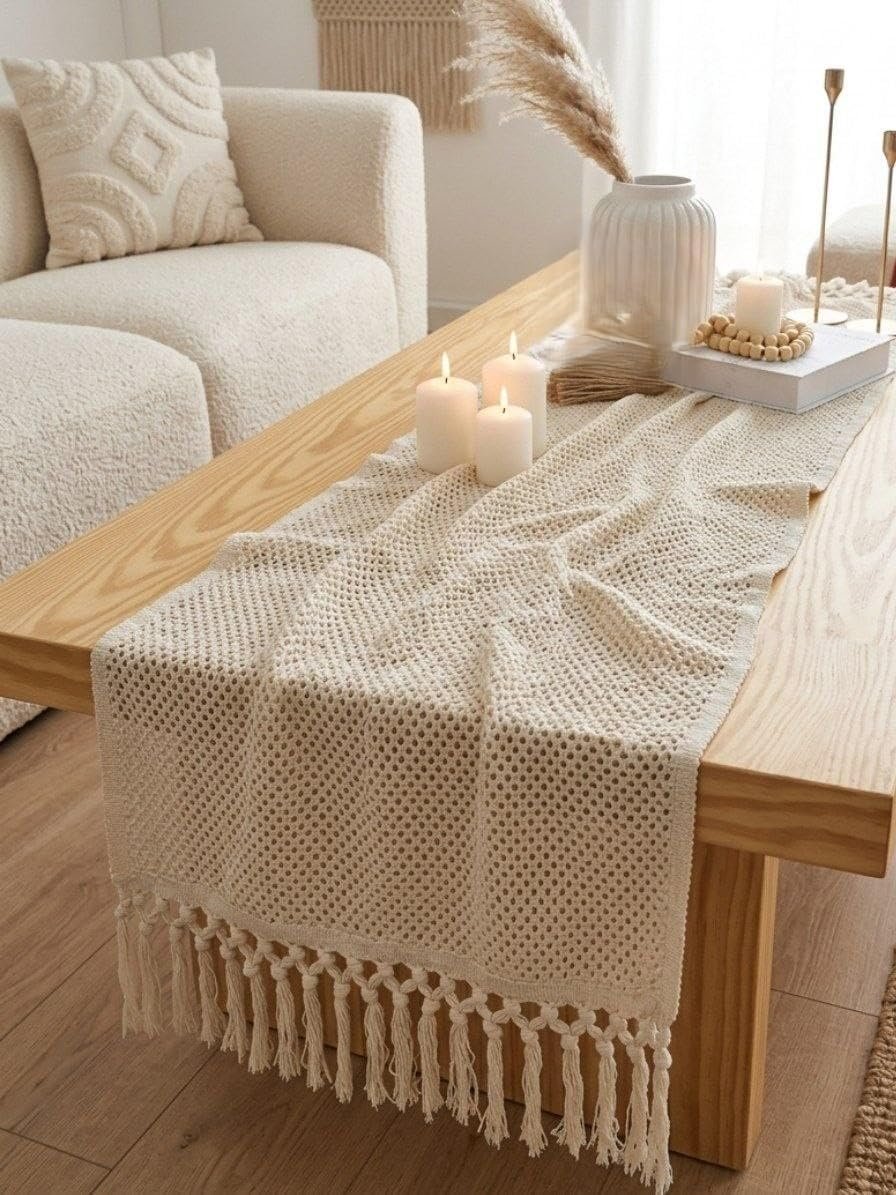 Generic Table Runner for Dining Room or TV Stand, Multi-Purpose, 120x45 cm, .ms - صورة 4