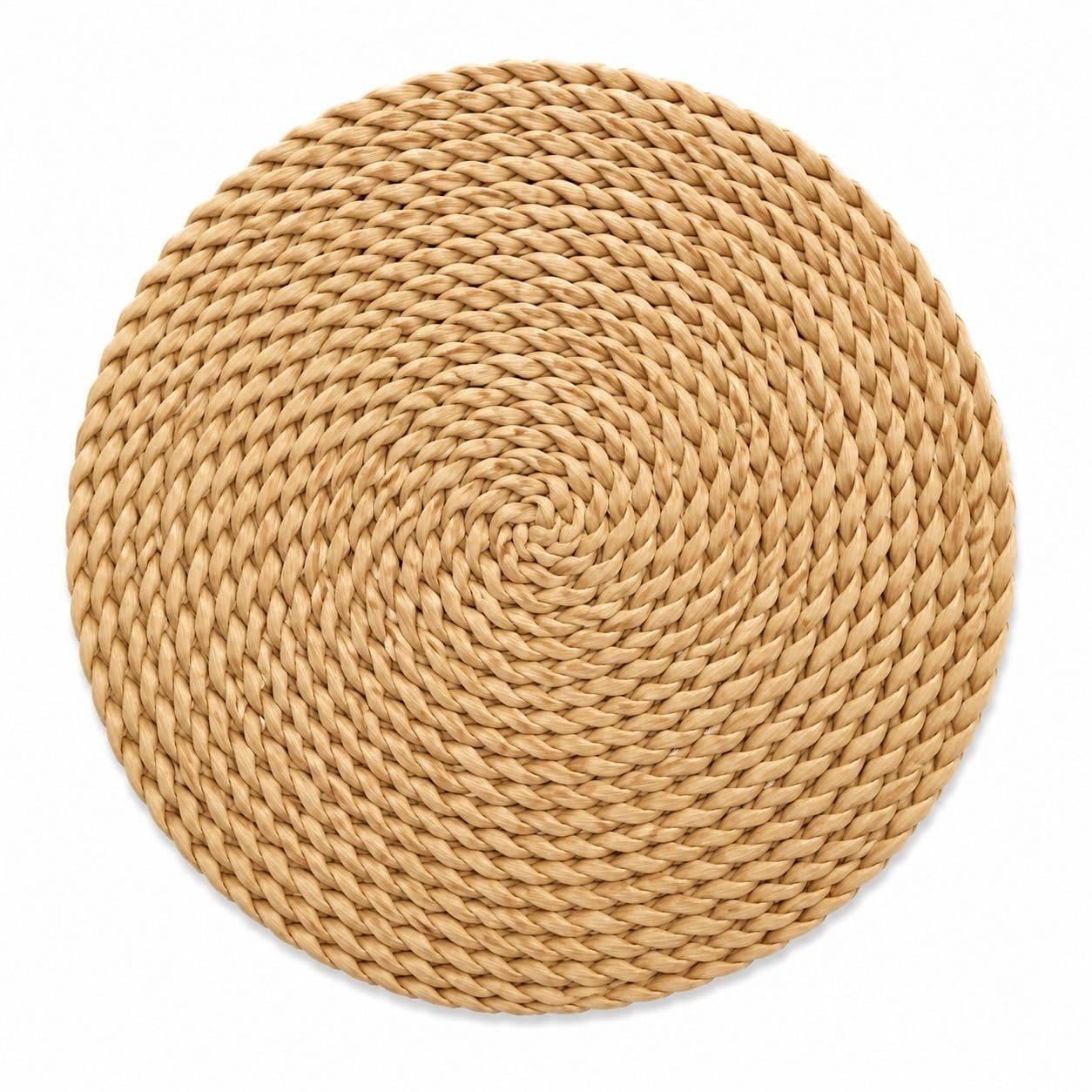 Placemat راتان طبيعي 30 سم | مفرش سفرة ديكور من الخيزران الطبيعي | Rattan Table Mat | 5 أشكال للاختيار | Boho Home Decor (شكل 5) - صورة 4