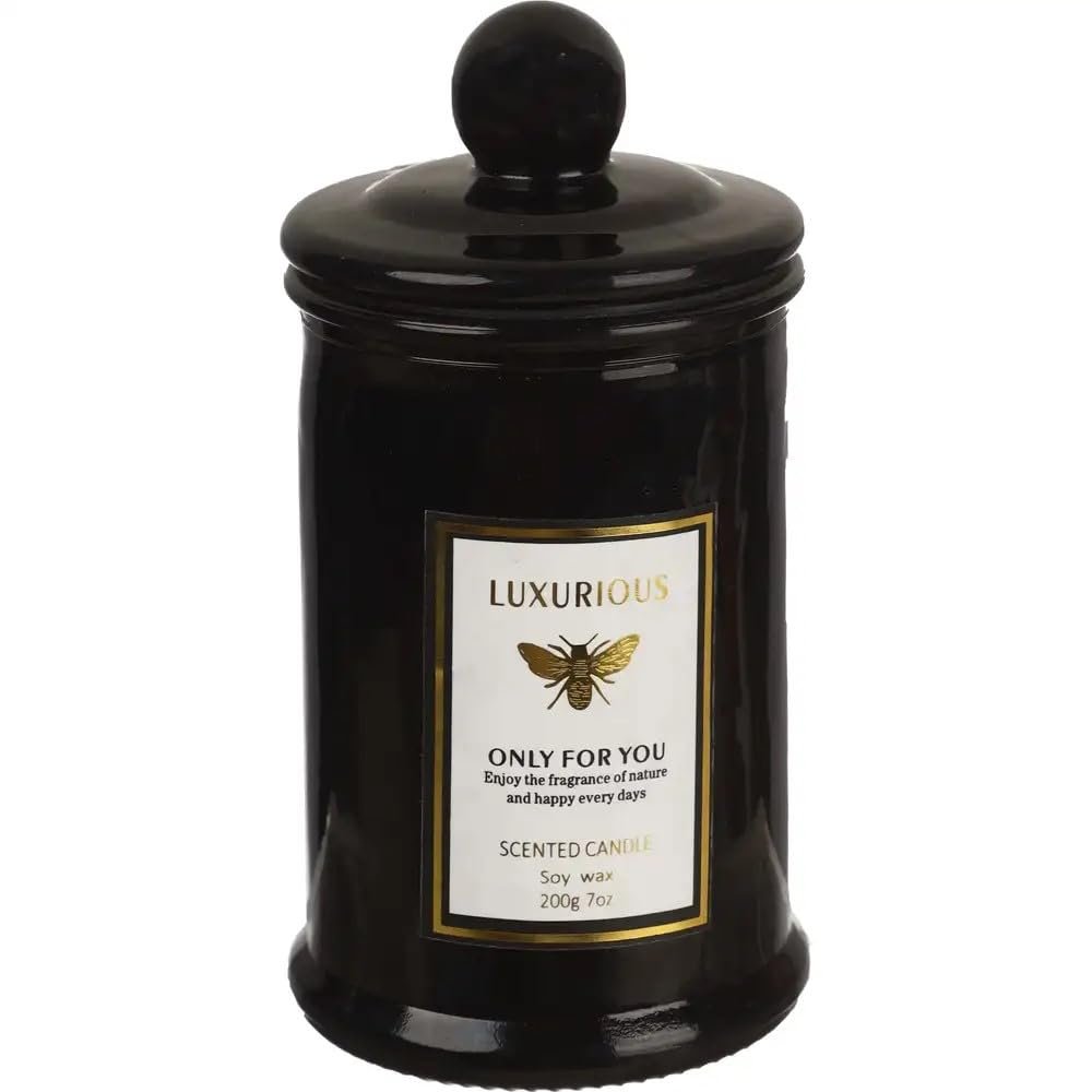 شمعة معطرة ببرطمان من الزجاج M-176 للاستخدام المنزلي والديكور من هوم كير - صورة 4