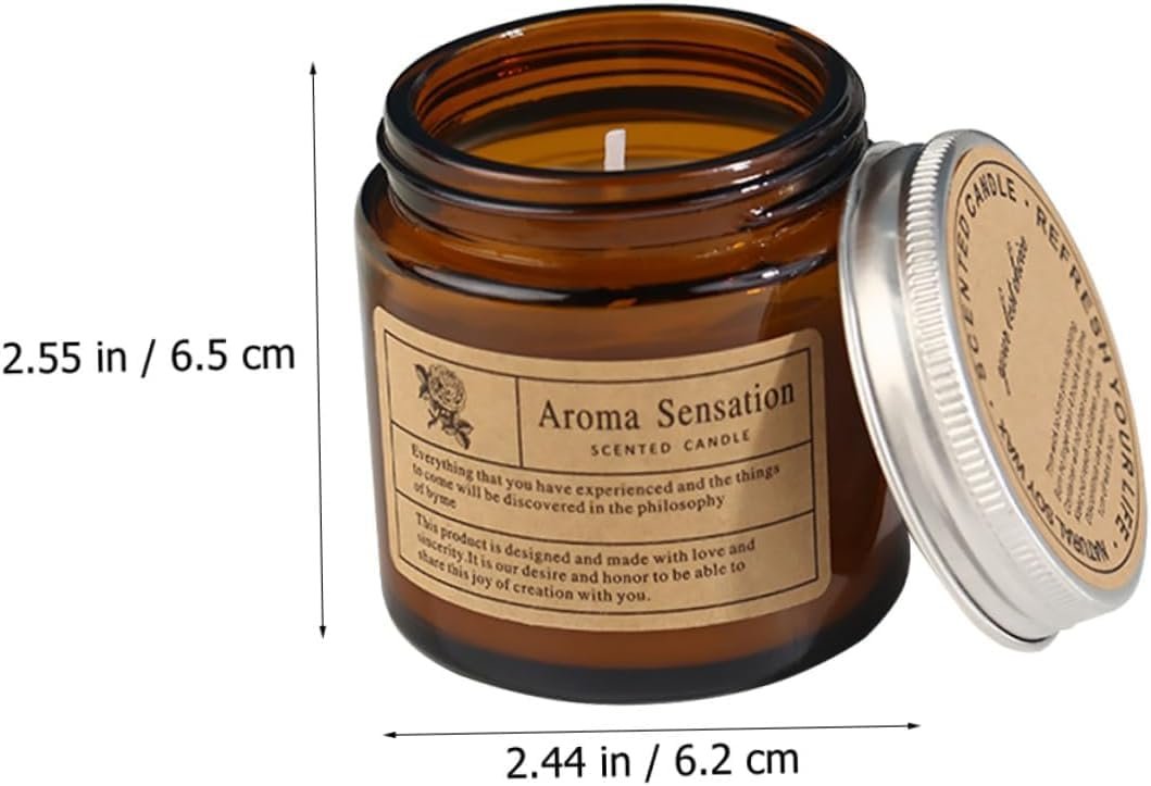 شمعة معطرة برائحة خشب الصندل والورد، شمعة علاج عطري مزخرفة بدون دخان للحفلات المنزلية والمهرجانات والأجواء الرومانسية، شمع نباتي مصنوع يدويًا، ضوء شاي صغير - صورة 2