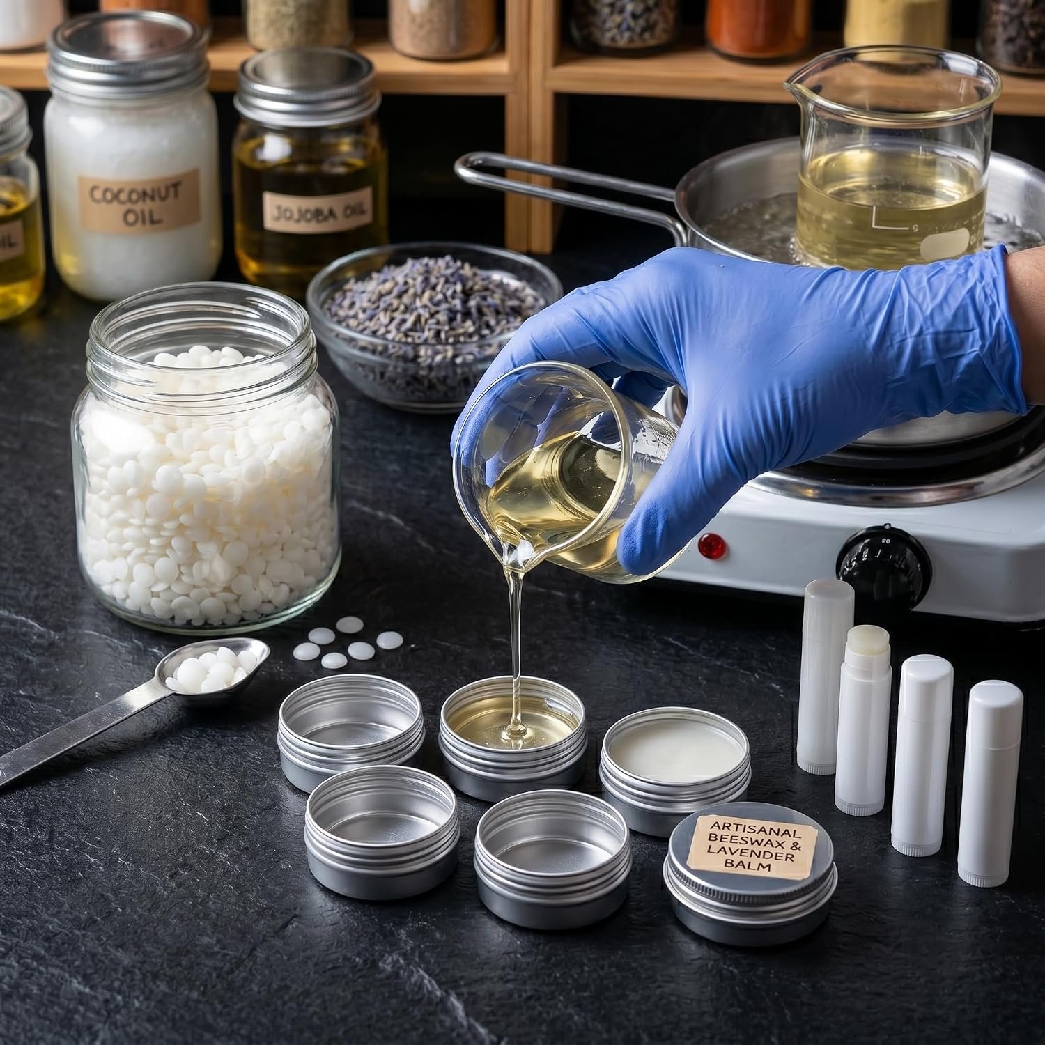 شمع عسل طبيعي حبيبات بيضاء للنحل – خام نقي لصناعة الشموع والصابون ومستحضرات التجميل – Beeswax Pellets عالي الجودة – متوفر نصف كيلو / 1 كيلو / 1.5 كيلو (500 جرام) - صورة 3
