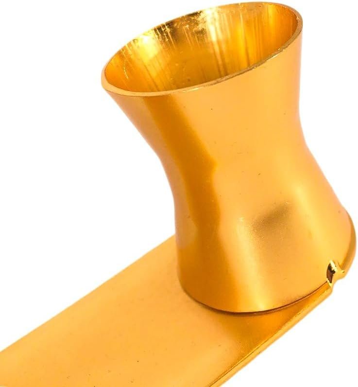 حامل مناديل ذهبي فاخر 2 في 1 بتصميم أشجار النخيل - حامل شموع (Tea Light) وديكور طاولة طعام وبوفيه معدني لامع ومقاوم للصدأ للمناسبات والهدايا. - صورة 5