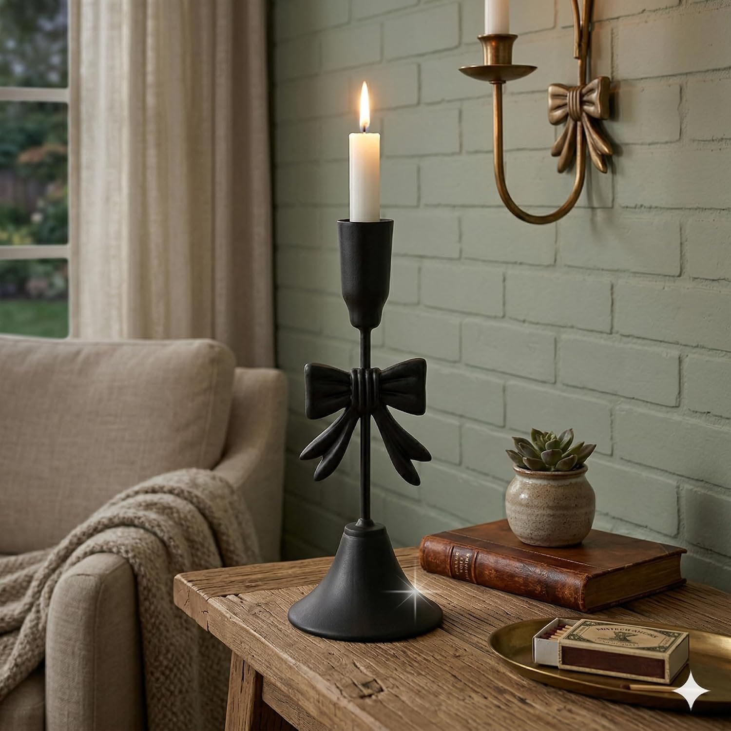 Home Care E-654 Metal Candle Holder (Large) Elegant Decorative Metal Candle Holder for Sophisticated Ambiance - صورة 3