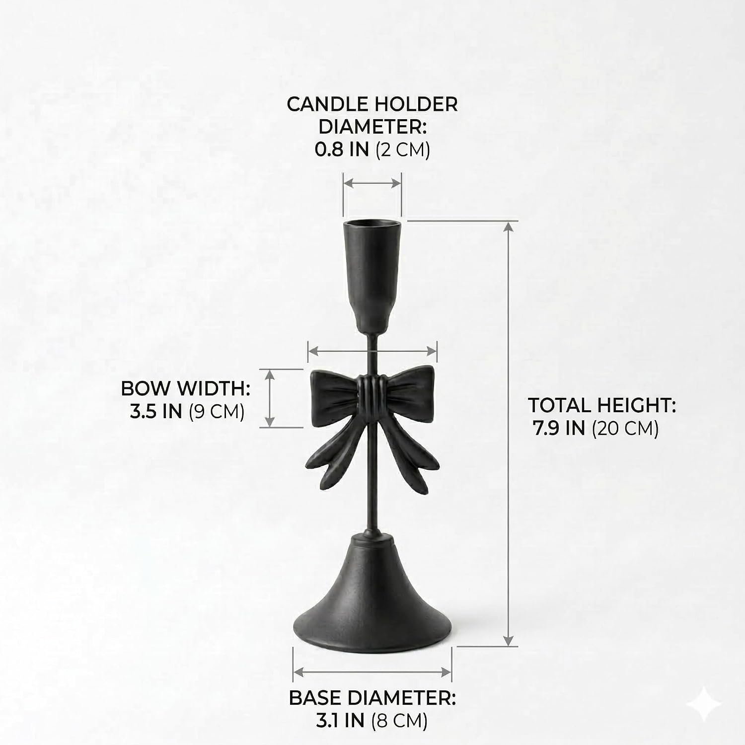 Home Care E-654 Metal Candle Holder (Large) Elegant Decorative Metal Candle Holder for Sophisticated Ambiance - صورة 4