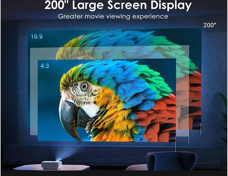 جهاز عرض ليد صغير محمول YG-300 بدقة 1080p للهدايا للأطفال والسينما المنزلية متوافق مع الموبايلات/اللاب توب/بلاي ستيشن 4/فاير ستيك - صورة 8