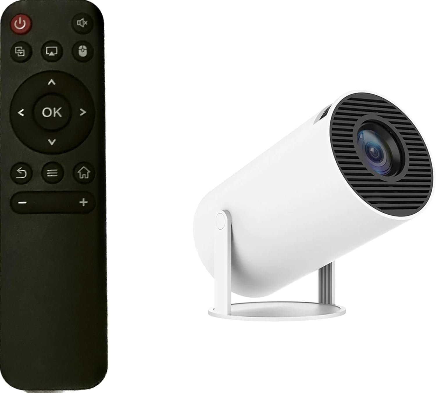 جهاز عرض ذكي بتصميم محمول بدقة 4K مع مكبرات صوت مدمجة يدعم انعكاس الشاشة ويشمل شبكة واي فاي مزدوجة النطاق (2.4/شبكة الجيل الخامس 5G) وتقنية بلوتوث 5، 1024 x 720، أبيض - صورة 8