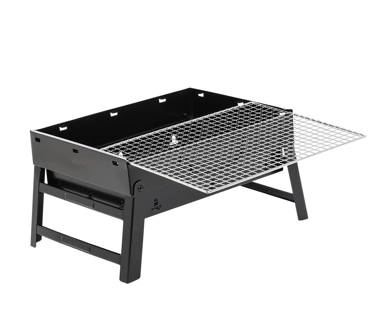 Portable Stove - Lightweight cooking grill for outdoor adventures, black matte finish, sturdy legs, wind-resistant design, suitable for gas canisters, easy assembly, perfect for... - صورة 4