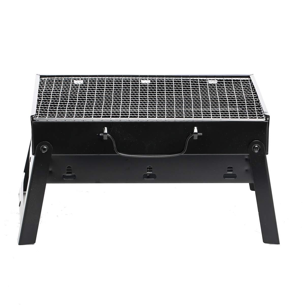 Tabletop Grill - Compact electric barbecue for apartments, black sleek design, adjustable temperature control, drip tray included, smokeless operation, ideal for balconies, easy... - صورة 5