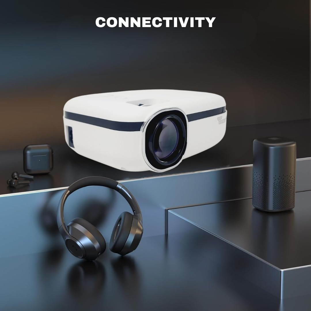 جهاز عرض ال اس 212 LED للمنزل من تونزو 720p اصلي 1080p | سطوع 3500 لومن | شاشة كبيرة 250 انش | منفذ HDMI وUSB وايه في ومخرج صوت | مكبر 5 واط | تركيز مع حجر الزاوية | انعكاس وصب... - صورة 3