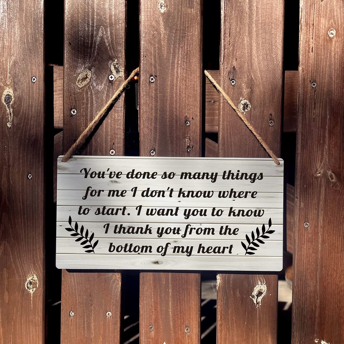 لافتة شكر هدية لمنزل المزرعة بعبارة «You've Done So Many Things For Me» لافتة خشبية معلقة على الحائط بتصميم رترو لديكور المنزل مقاس 30 × 15 سم - صورة 4