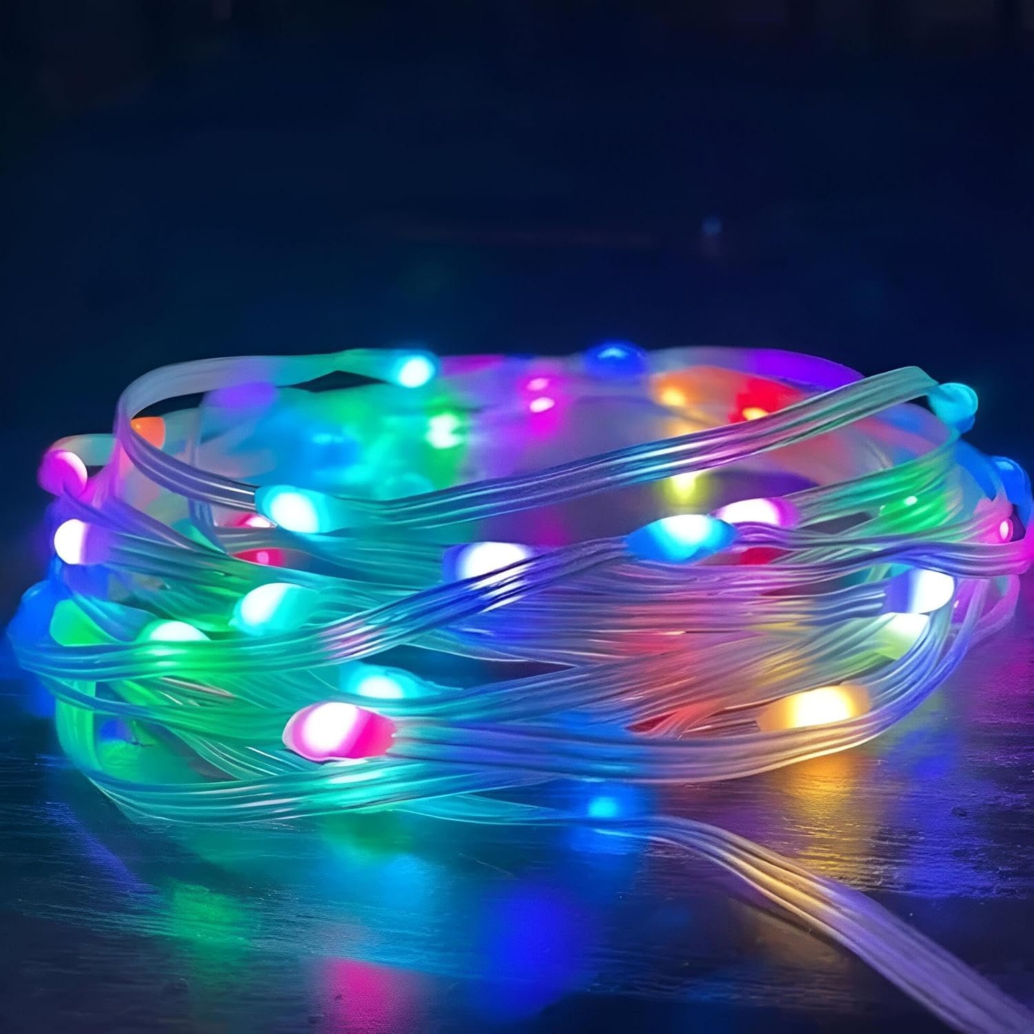 شريط إضاءة ليد USB - مصابيح ذكية بألوان الفضاء اللوني ار جي بي مقاومة للماء، طول 5 م مع تحكم عن طريق تطبيق الموبايل، جهاز تحكم عن بعد متضمن لسهولة تخصيص الألوان واعداد الأجواء. - صورة 5