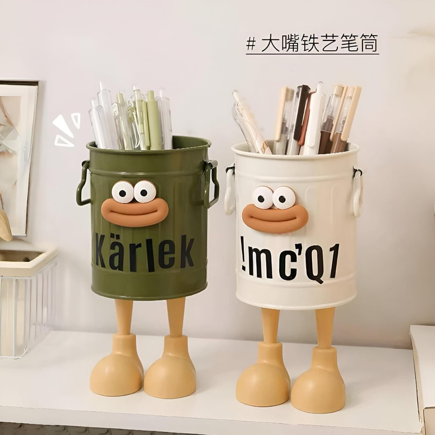 منظم مكتب وشخصية ديكور ميني "بأرجل" من Next Store بتصميم كرتوني مبهج لتنظيم الأقلام والفرش وإضافة لمسة شياكة ونظام استثنائية لمنزلكِ - صورة 8