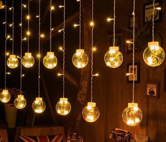 زينة رمضان (ستارة بلون أصفر فاتح بطول 3 م) - صورة 2