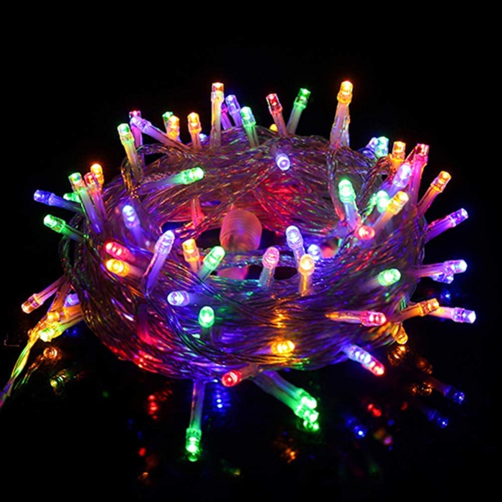سلسلة مصابيح LED بكسل بطول 12 متر بطول 40 قدم من اكس 14 ستور لتزيين المنزل والكريسماس والديوالي، سلسلة مصابيح LED نحاسية شديدة التحمل على شكل ارز - عبوة من قطعة واحدة (متعددة... - صورة 4