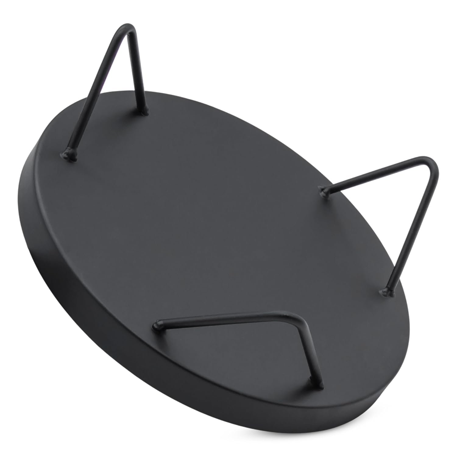 Spetebo Flower Stand Metal Black Round – Diameter 22 cm – Flower Stool Industrial Design for Indoor Use – Plant Stand Flower Plate Plant Pedestal Flower Pot Stand Plants... - صورة 10