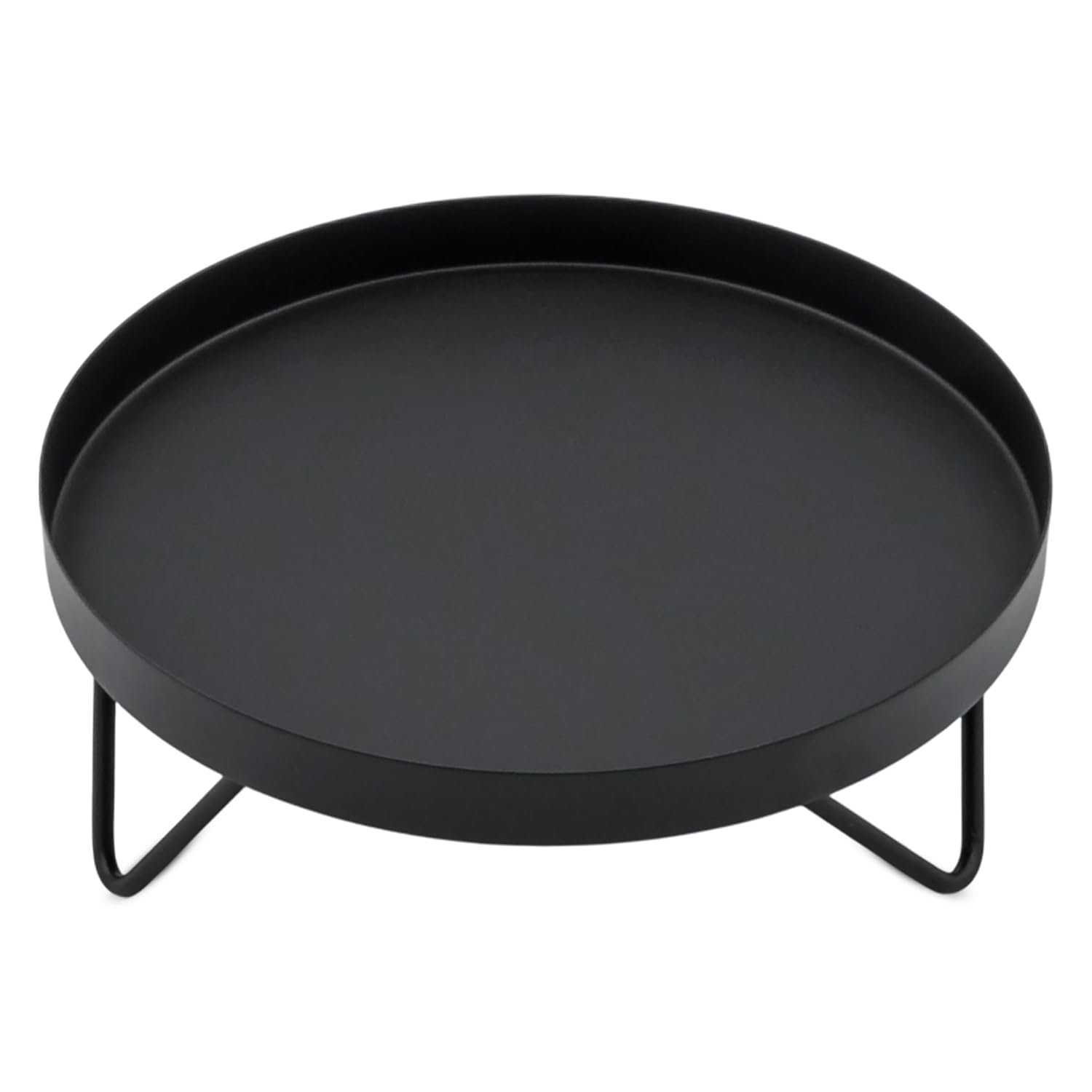 Spetebo Flower Stand Metal Black Round – Diameter 22 cm – Flower Stool Industrial Design for Indoor Use – Plant Stand Flower Plate Plant Pedestal Flower Pot Stand Plants... - صورة 11