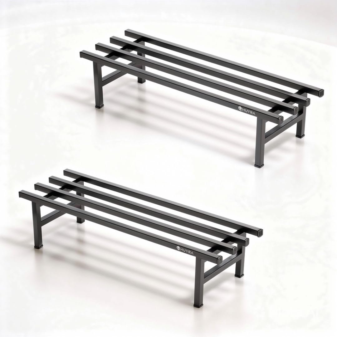 Modern Rust Proof Stand for Plants in Balcony | Plant Stands for Indoor Living Room |Heavy duty Plant Stands for Home, Garden & Outdoor Décor (Black) - صورة 5