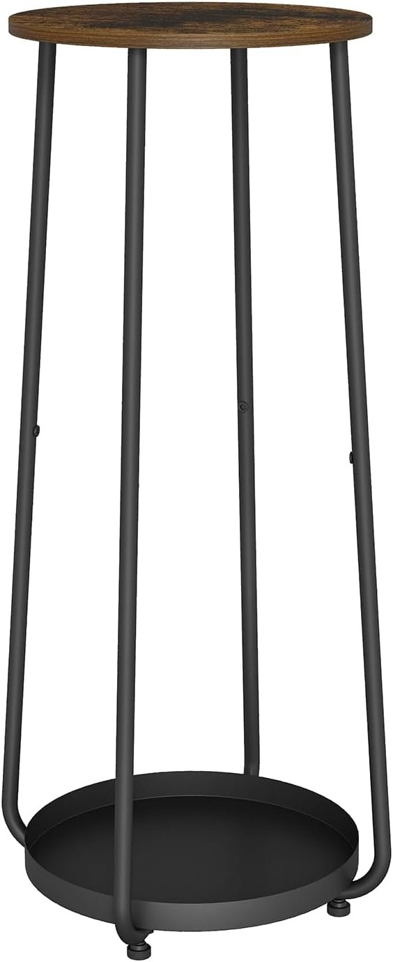 YINMIT Wood Plant Stands Indoor, 2 Tier Round Tall Plant Stand, Plant Shelf, Corner Plant Stands for Indoor Plants, Flower Pot Stand, Planter Pot Holder for Balcony Garden Patio... - صورة 8