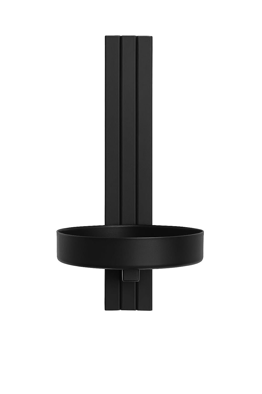 Plant Shelf Wall - Hanging Flower Holder - Made of Metal, Modern Wall Decoration for Living Room, Teenager's Room, Bedroom, Kitchen - 12 x 15 x 24 cm - Black - Pot Hole Diameter... - صورة 9