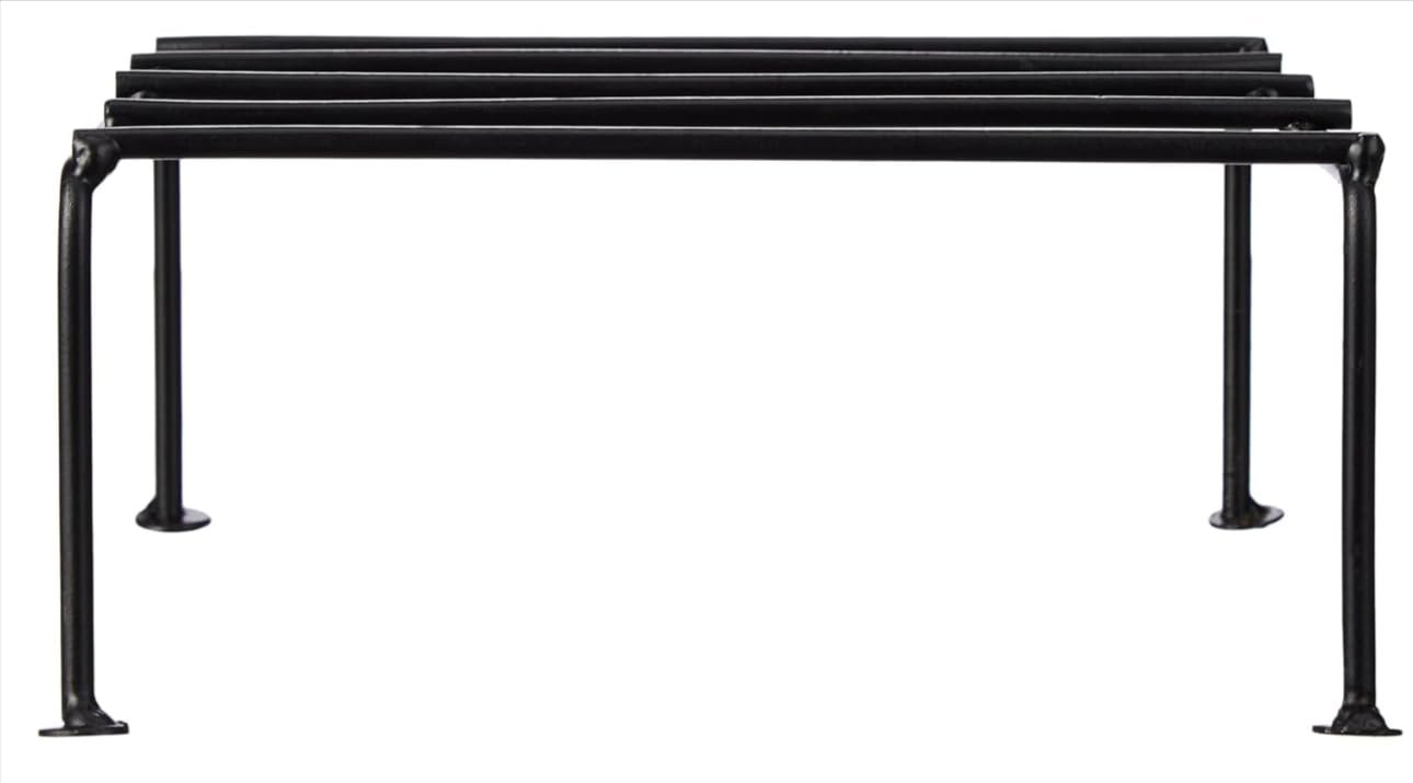 Multiple Black Metal Plant Stand | Plant Stand for Balcony | Outdoor Indoor Planter (4LS) - صورة 5