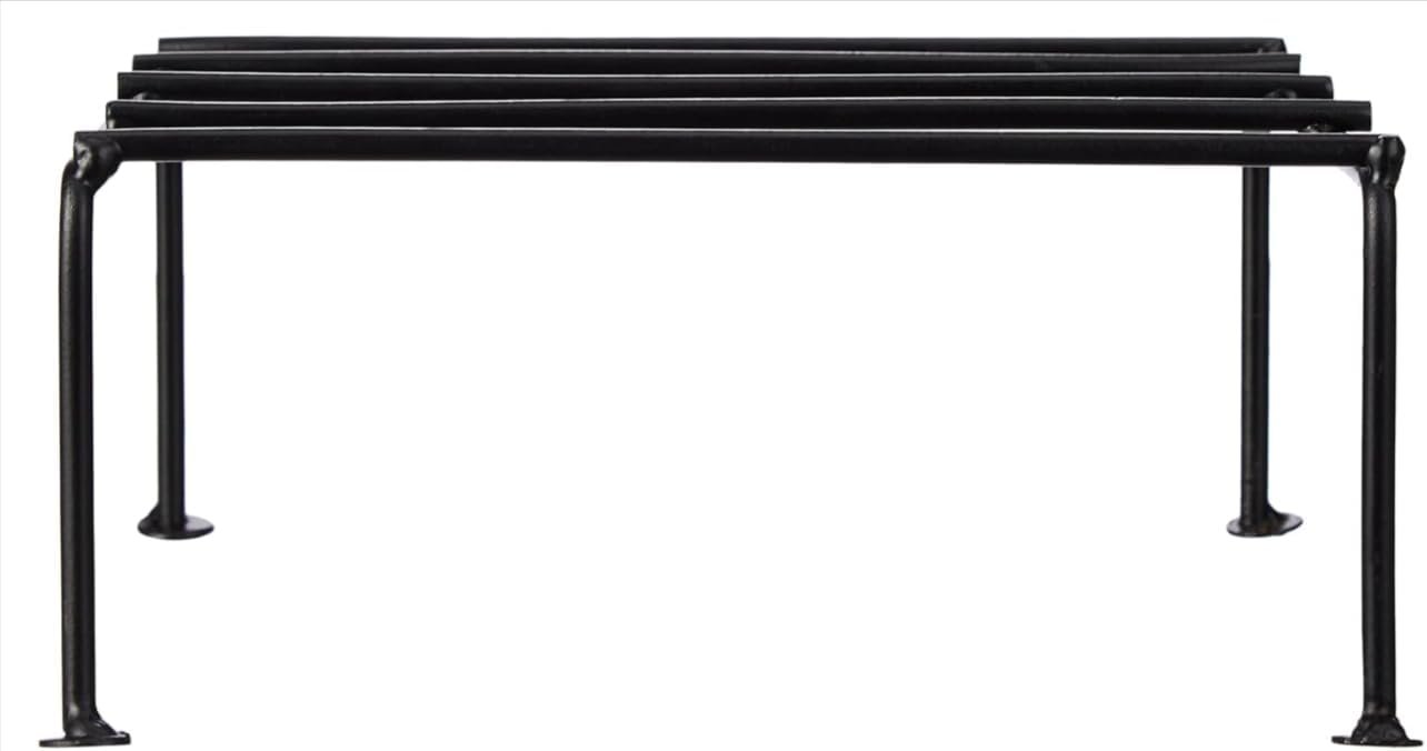 Multiple Black Metal Plant Stand | Plant Stand for Balcony | Outdoor Indoor Planter (4LS) - صورة 2