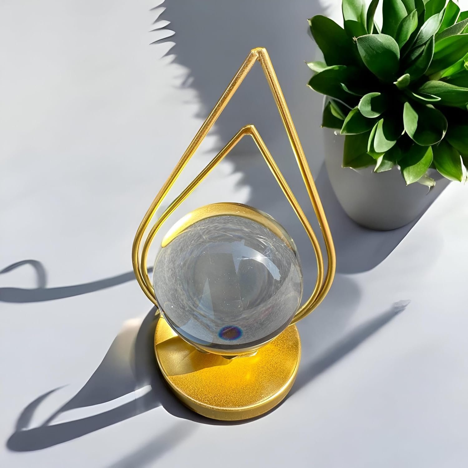 حامل نباتات - حامل كرة كريستالي أنيق لديكور خزانة التلفزيون (موديل 1) - صورة 11