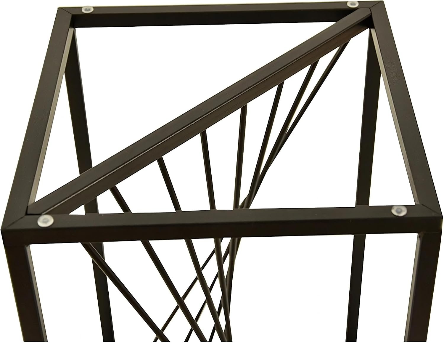 River Plant Stand - 24 x 24 x 40 cm - Colour Black - for Indoor Flowers - Metal Shelf - Decorative Table - Flower Stand - for Corner Room, Living Room, Balcony - صورة 8