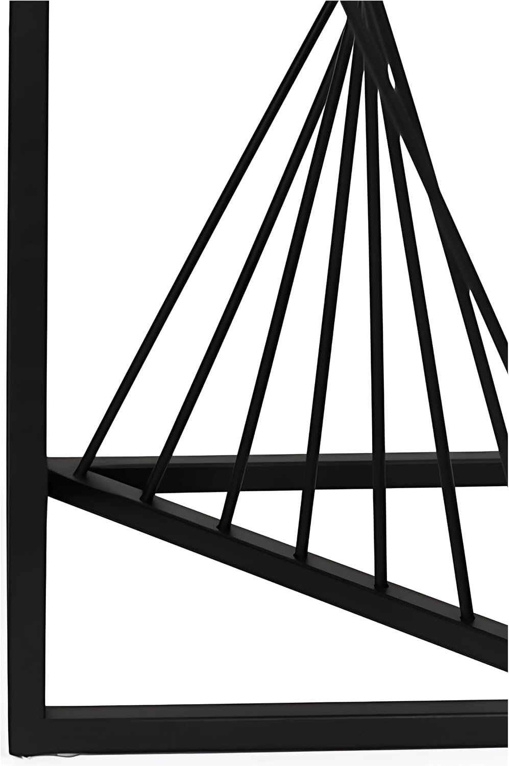 River Plant Stand - 24 x 24 x 40 cm - Colour Black - for Indoor Flowers - Metal Shelf - Decorative Table - Flower Stand - for Corner Room, Living Room, Balcony - صورة 9