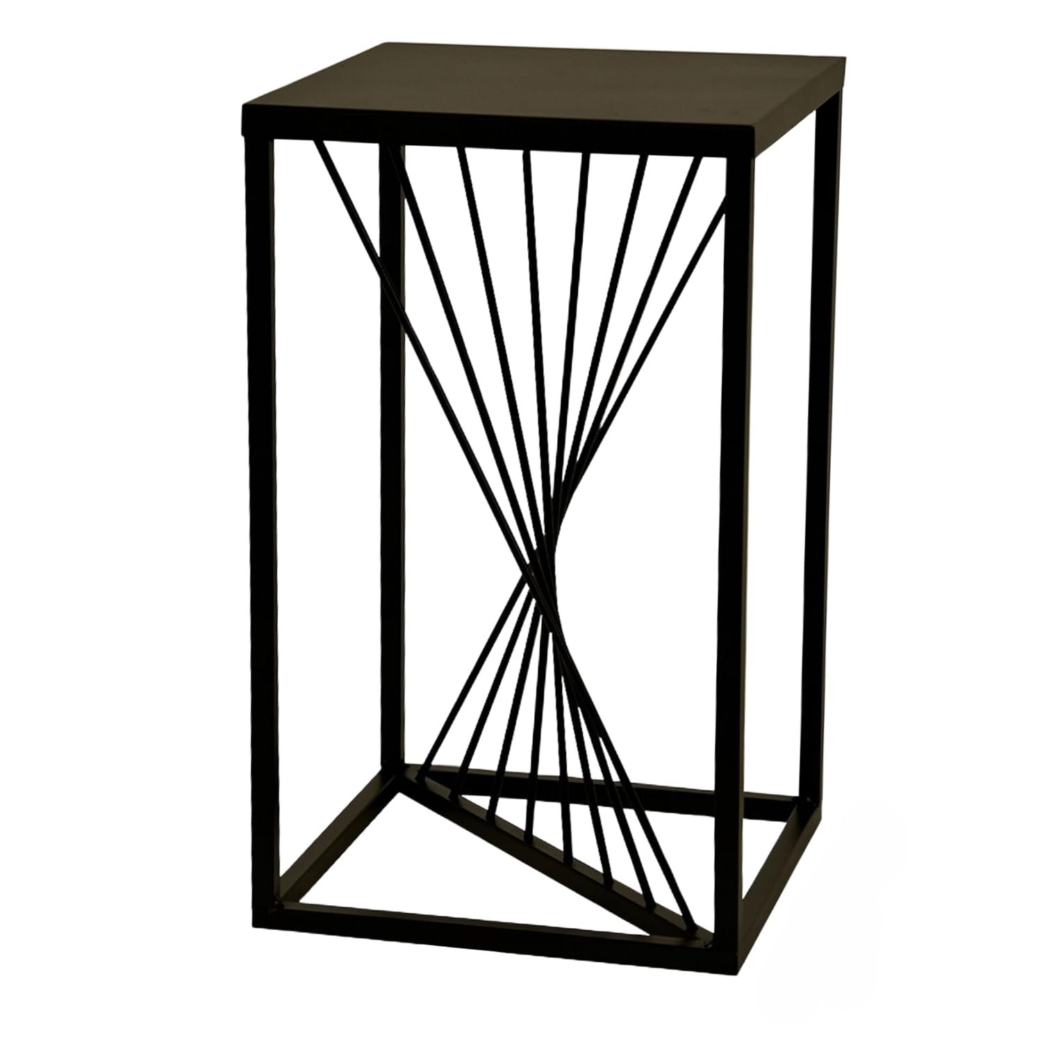 River Plant Stand - 24 x 24 x 40 cm - Colour Black - for Indoor Flowers - Metal Shelf - Decorative Table - Flower Stand - for Corner Room, Living Room, Balcony - صورة 12