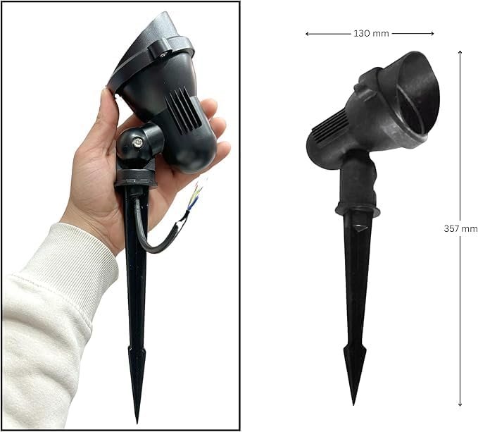لمبه سبوط حربة زرع لاضاءة الحدائق والحوائط الديكوريه مصباح حديقة LED ديكور خارجي فائق السطوع عالي الطاقة للحديقة والجدار والفناء والممر، ألومنيوم 7 وات بكاب إضاءه ورم - عدد 2... - صورة 10