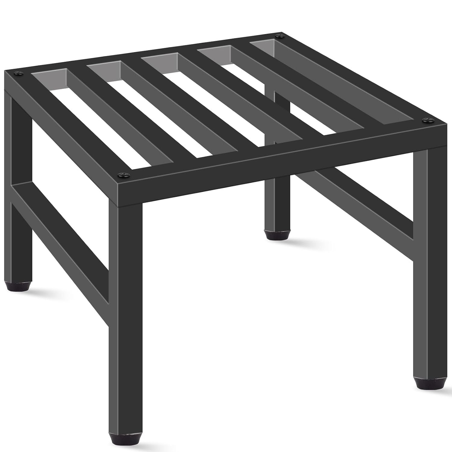 Plant Stand Indoor Outdoor, Heavy Duty Wrought Iron Pedestal Stands Metal Plant Stand for Indoor Outdoor, Sturdy Low Flower Stand Display Planter Shelf, 1pcs, Black - صورة 8