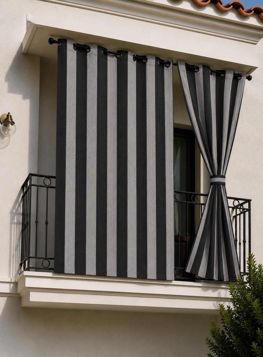 ستائر تعتيم انيقة عازلة للحرارة من غمام - 150 × 250 سم - مجموعة من ستارتين، QF1