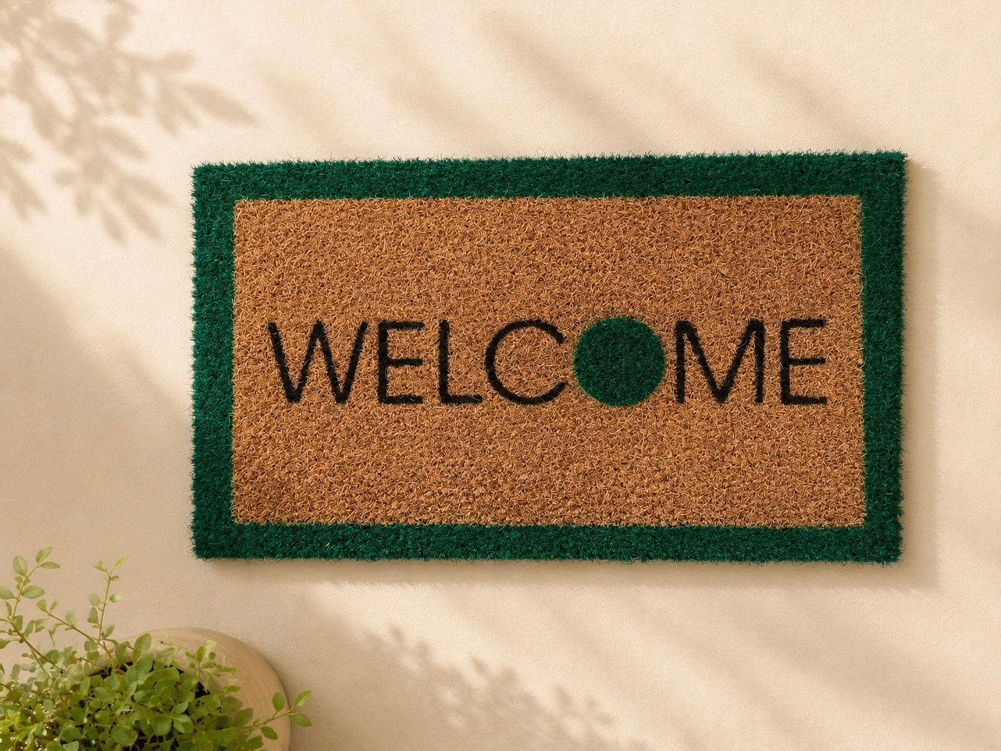 دواسة Welcome – لمسة أنيقة لمدخل منزلك بتصميم عصري يجمع بين اللون الطبيعي الدافئ والإطار المميز - صورة 3