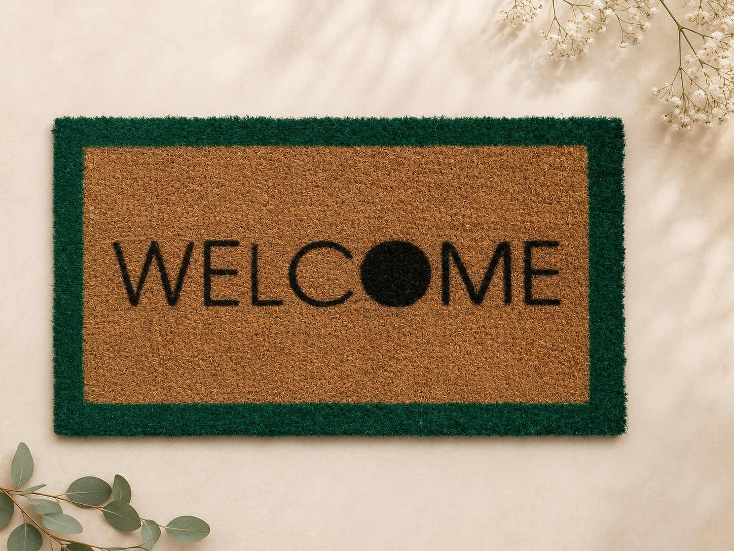 دواسة Welcome – لمسة أنيقة لمدخل منزلك بتصميم عصري يجمع بين اللون الطبيعي الدافئ والإطار المميز - صورة 4