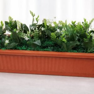 حوض زهور كبير بني